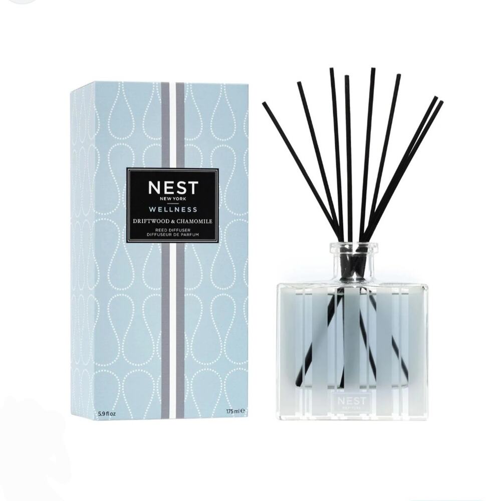 New Nest wellness driftwood/chamomile reed diffuser
